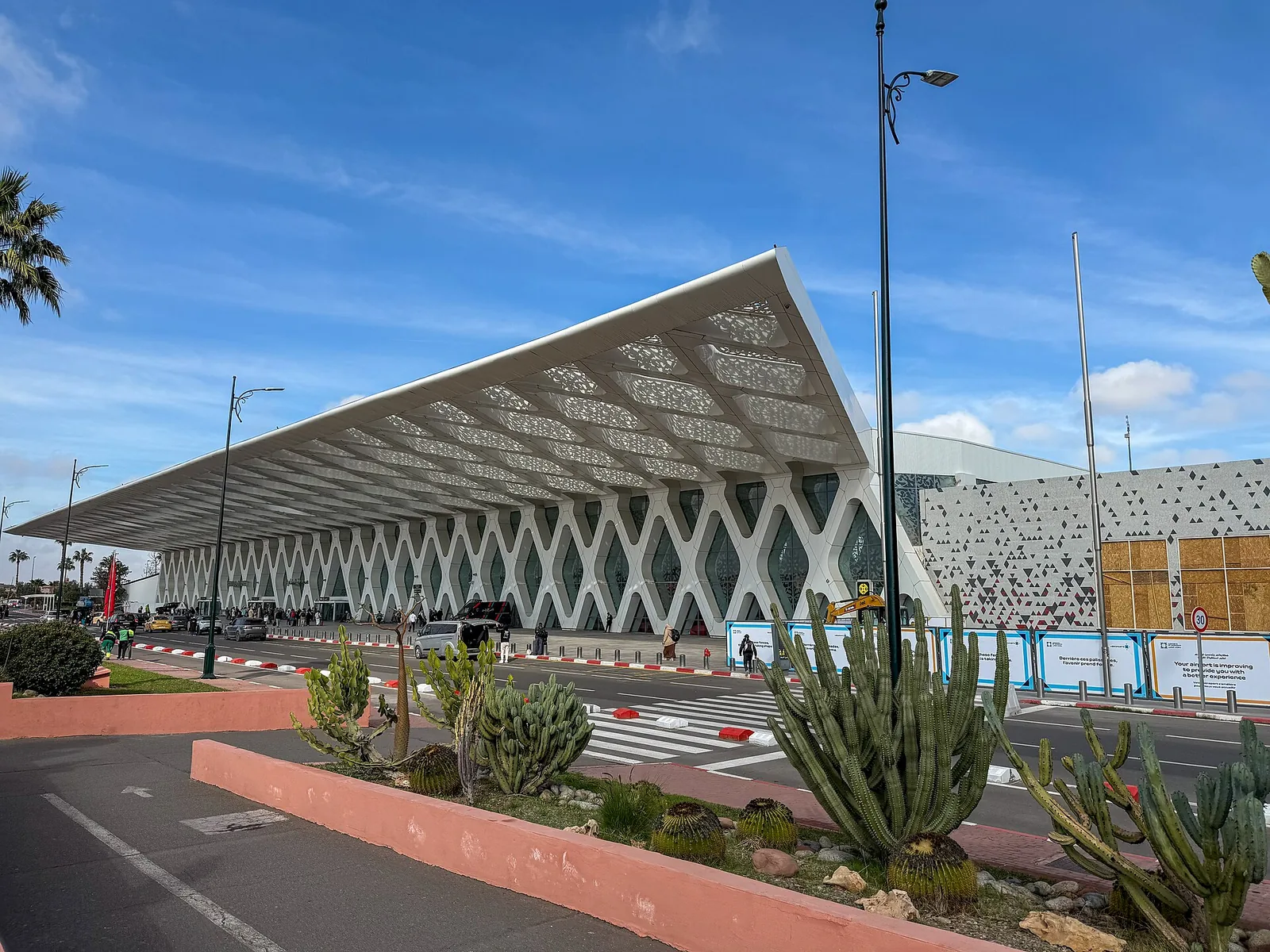 Terminal 1 at Marrakech Menara, the second busiest airport in Morocco, which handled 6,407,303 passengers in the first seven months of 2026