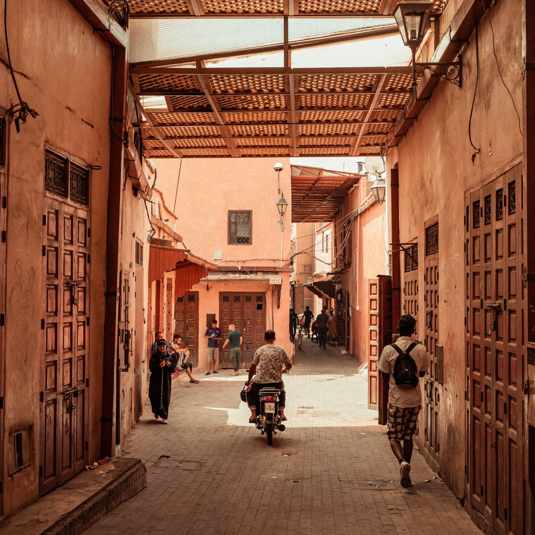 An ordinary alley in the Marrakech medina