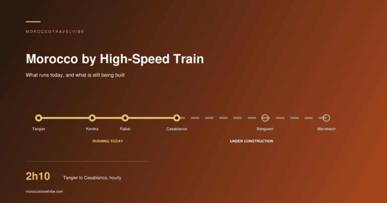 Morocco high-speed train route map: Al Boraq covers Tangier to Casablanca in 2 hours 10 minutes, hourly